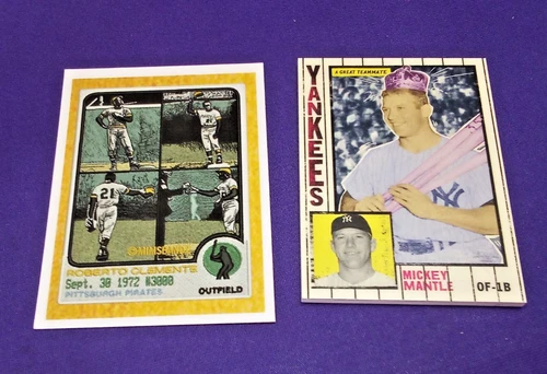 2021 TOPPS PROJECT 70 promo PROOF BACK CARD STOCK COA ROBERTO CLEMENTE LAST HIT