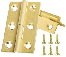 8 Pcs Solid Brass Hinges, Jewelry Box Hinges, Small Hinges with Screws, Suita...