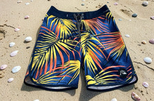 Men's Quicksilver Board Shorts Sz 29 Surf Short Palms Swim Beach Short Skater