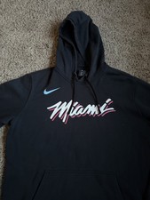 Nike Hoodie Sweatshirt Miami Heat Basketball NBA Large