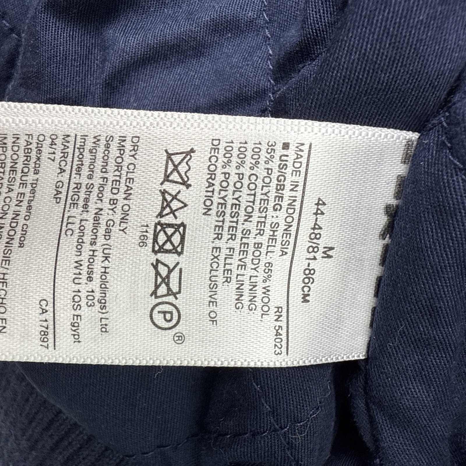 GAP Primaloft Wool Jacket Quilted Lined Premium F… - image 11