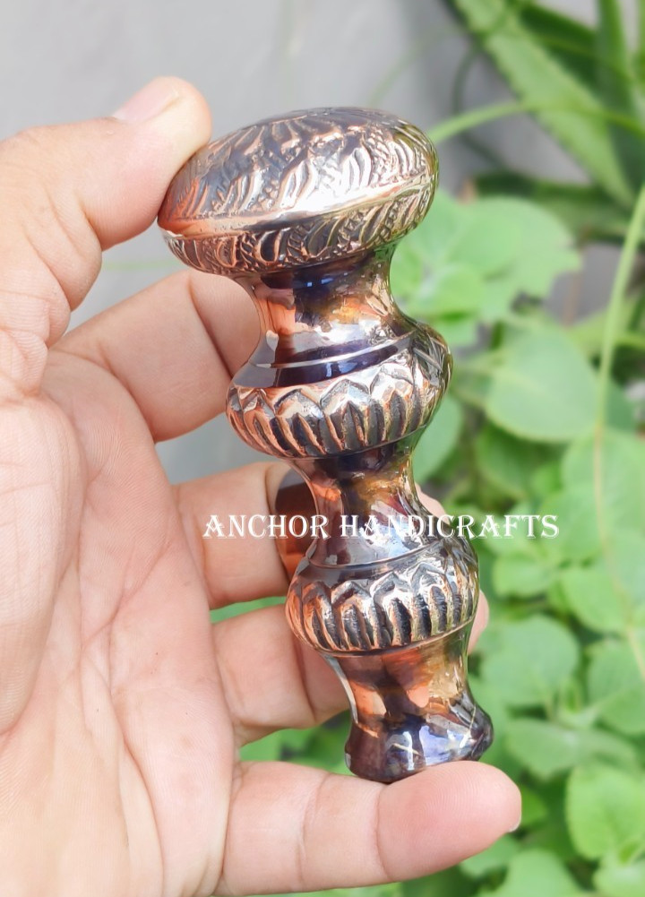 Nautical Handmade Solid Brass Victorian style cur… - image 2