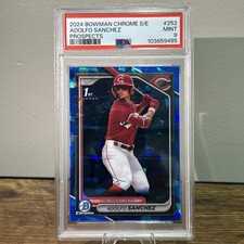 2024 Bowman Chrome BCP-252 Adolfo Sanchez   Chrome Blue Sapphire  PSA 9
