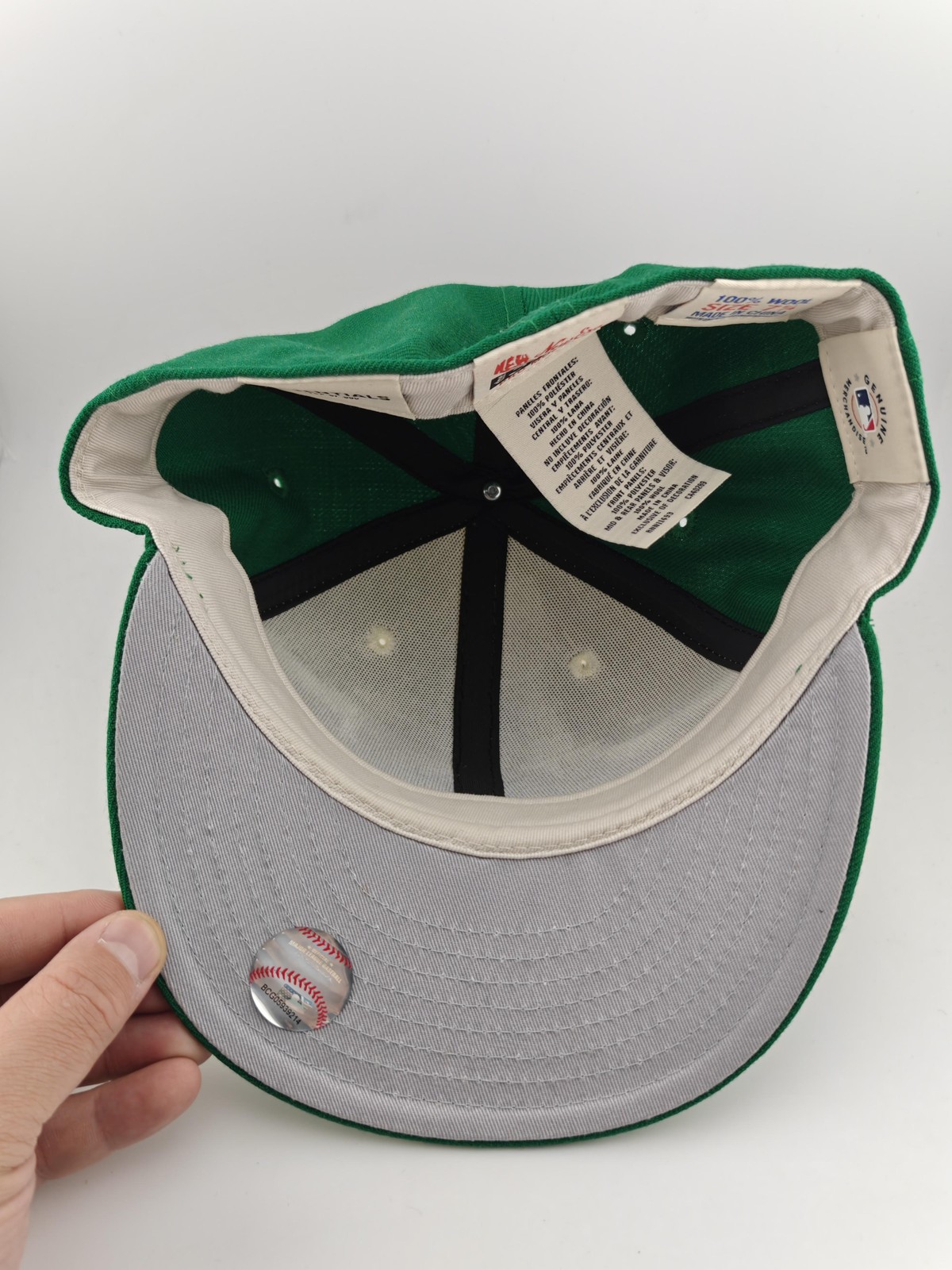 New Era x Essentials Fear of God 59FIFTY MLB Hat Cap Fitted Mens 7 1/4 Green New thumbnail 7