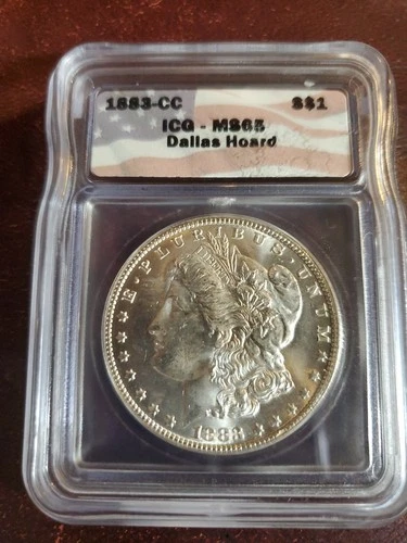 1883-CC Morgan Silver Dollar MS65 ICG