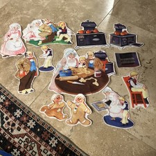 Vintage 12 piece  The Gingerbread Boy  Felt S...