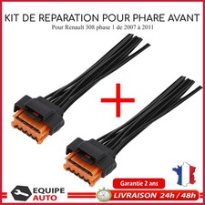 Connectique Prise Fiche Electrique Optique Phare Avant Gauche prévu pour 308