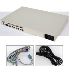 Compaq KVM Switch 4port 4x Computer over 1x Monitor VGA PS/2 also for MS DOS Win