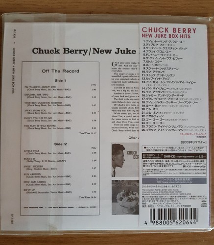 CHUCK BERRY - NEW JUKE BOX HITS - JAPAN SHM MINI LP CD NEU! UICY-94628 - Bild 2 von 2