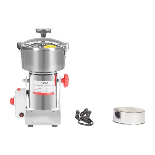 110V 60Hz Stainless Steel Electric Grain Grinder Dry Grain Mill W/ Sieve Abrader - Picture 10 of 12