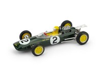 Lotus 25 T. Taylor 1963 #2 Ret. Belgien Gp + Fahrer 1:43 Modell R331BCH Brumm