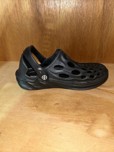 Rockin Footwear Rollers Black Clogs Size XS Fits like Womens 8 NEW - Picture 9 of 17