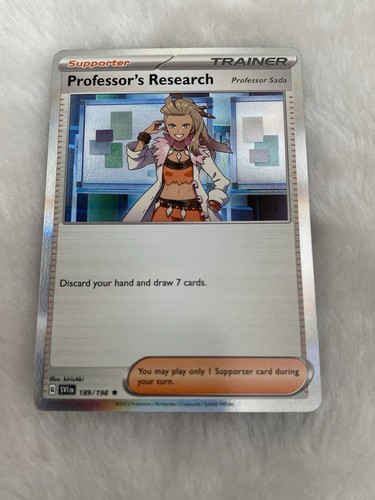 Professor's Research 189/198 Sv01: Scarlet & Violet Base - Pokémon TCG Holo - NM - Picture 3 of 4