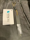 Level 99 Gray Skinny Jeans W/ Black Side Stripe and Zipper Detail, Size 24 — photo 4