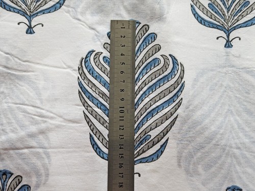 Traditionelle indische 100 % Baumwolle Handblock bedruckt Kleid Material Handwerk Stoff - Bild 2 von 7