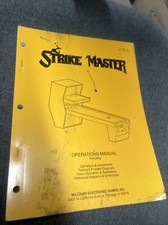 Williams STRIKE MASTER Shuffle Alley Manual - good used original