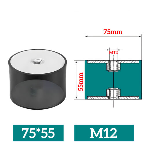 Tampone in gomma tipo C ammortizzatore vibrazioni silentblock tampone gomma-metallo da M3 a M20 - Foto 53 di 63