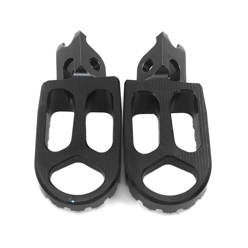 KKE Footpegs Footrests Fit Honda CRF250R/X CRF450R 2002-2024 CR125R CR250R Black - Picture 7 of 11