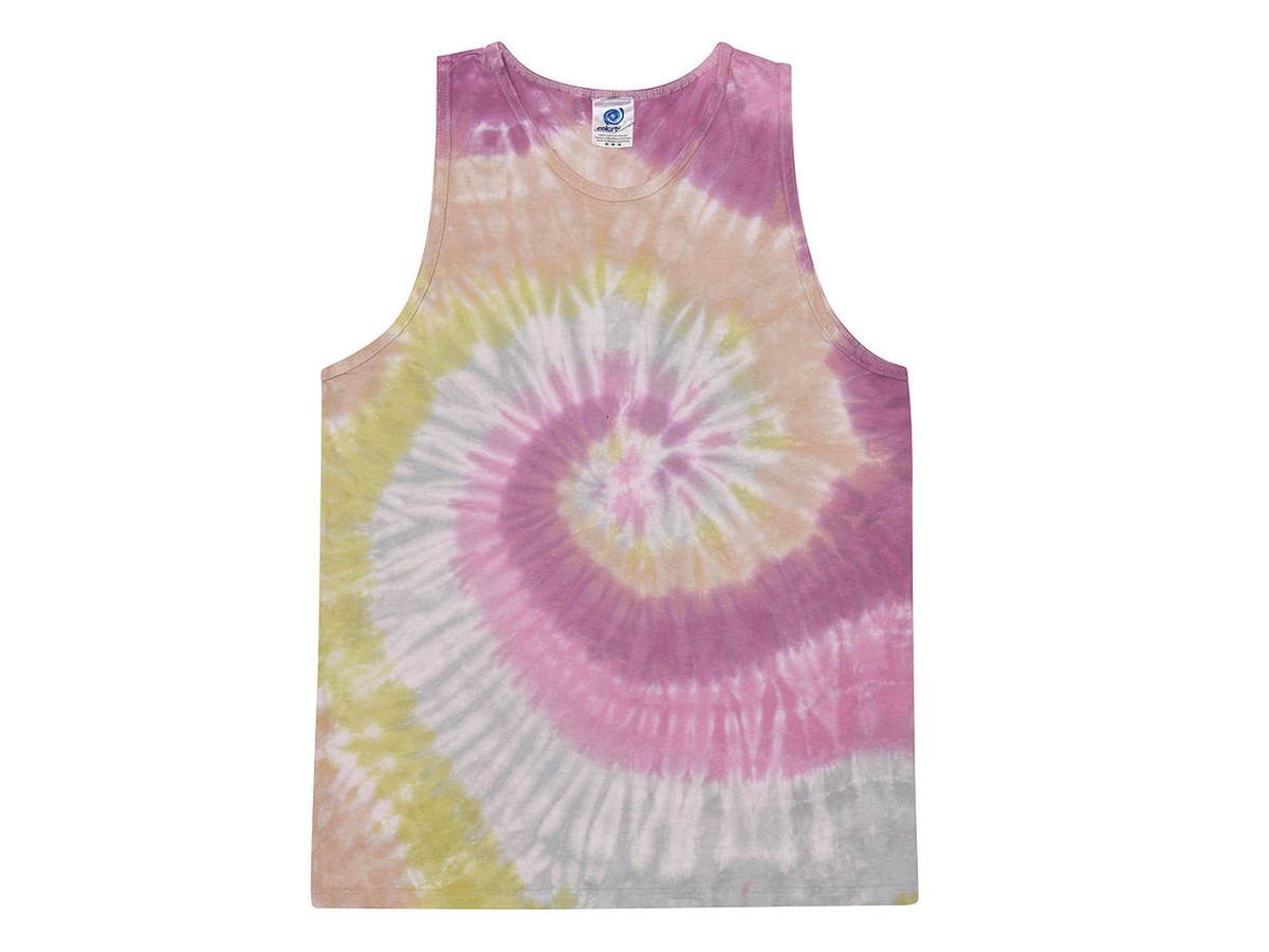 Débardeur Tie-dye Multi-couleurs 100% Coton Taille XXL Homme - Neuf Avec étiquettes, Style Années 70