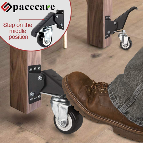 SPACECARE Workbench Casters kit 800Lbs Heavy Duty Retractable Workbench Stepdown eBay