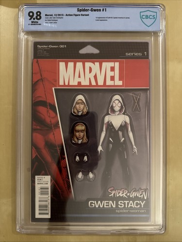 Spider-Gwen #1 - CBCS 9.8 - Action Figure Variant