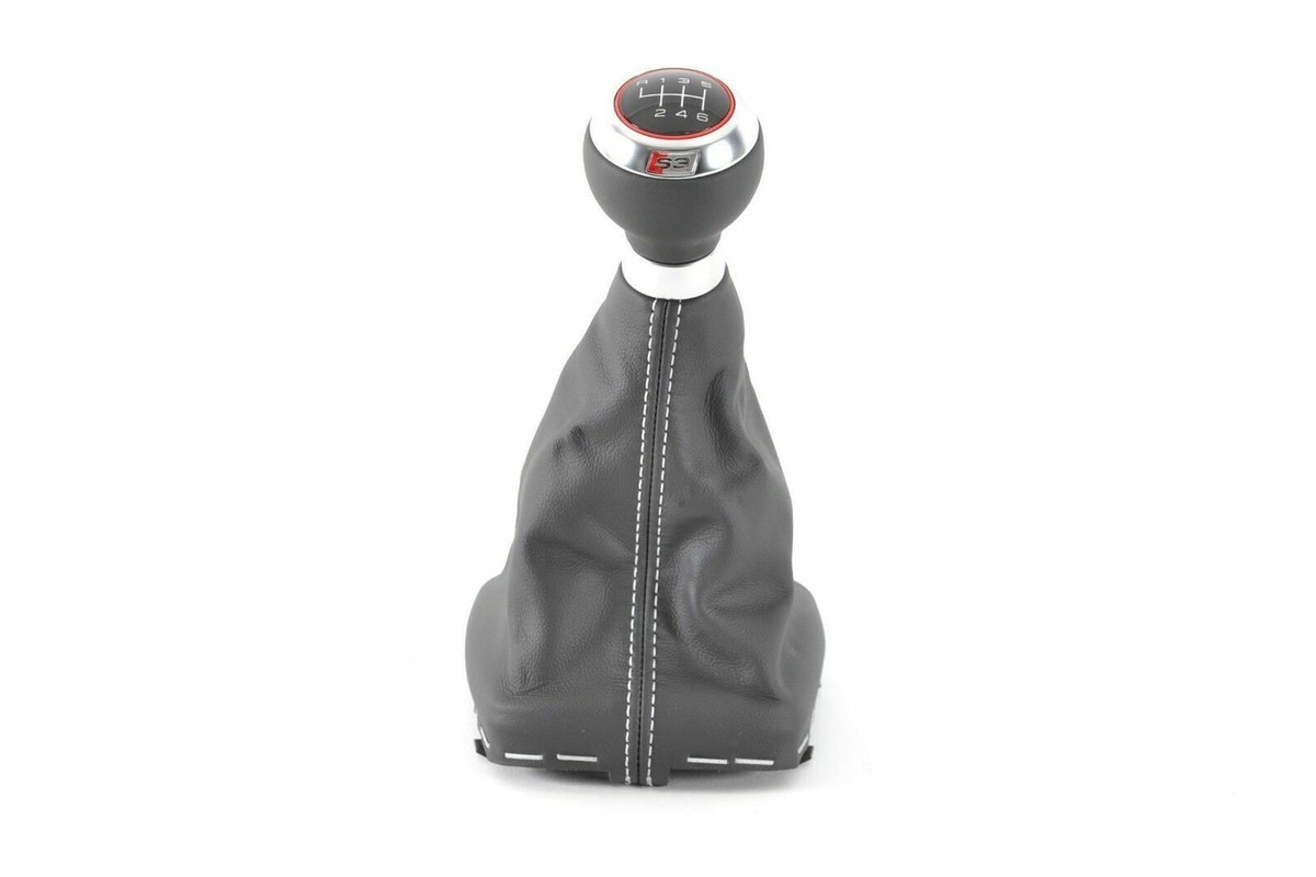 AUDI A3 S-Line Sportback Leather Gear Stick Knob 6 Gang AUDI A3 S-Line Sportback Leather Gear Stick Knob 6 Gang