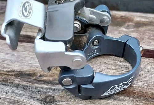Shimano Deore LX Triple Front Derailleur 9sp Bottom Pull FD-M570 34.9mm Clamp  - Bild 2 von 5