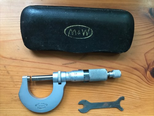 moore & wright 0-25mm micrometer. cased. 961m. metric - Picture 3 of 4