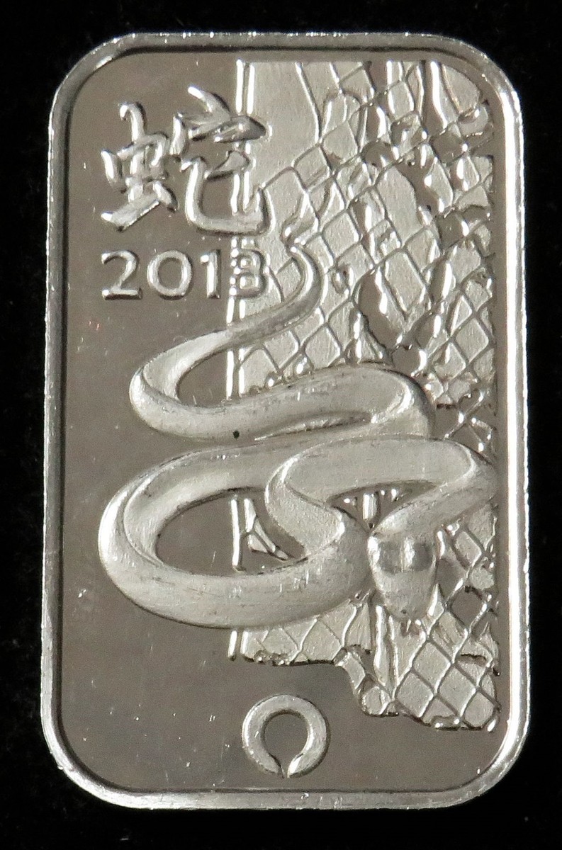 2013 LUNAR YEAR OF THE SNAKE 1 OZ SILVER RAND REFINERY BAR | eBay