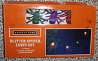 10.5 ft electric Halloween lights 10 spiders indoor outdoor purple orange green