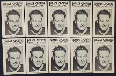 1943-48 EDGAR LAPRADE - NEW YORK RANGERS - PARADE SPORTIVE - HOCKEY PHOTOS (10)