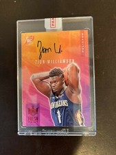 2019-20 Panini Court Kings Fresh Paint Ruby Zion Williamson RC Rookie AUTO 20/49