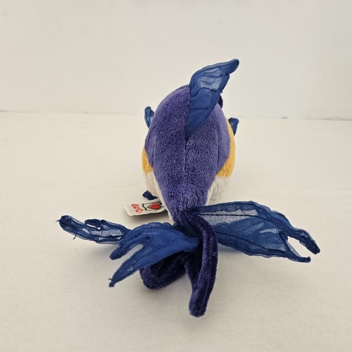 Ganz Webkinz Lil'Kinz Stuffed Animals x2 Purple Goldfish Blue Triggerfish Plush - Picture 7 of 15