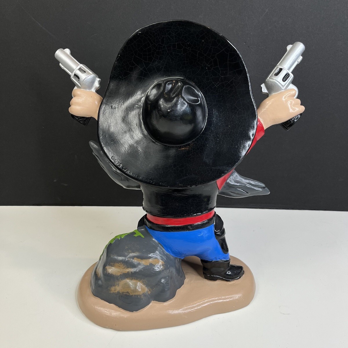 VTG Ceramic Yosemite Sam 10.5” Statue Looney Tunes Warner Bros