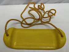 Yellow Swing Set Swing With Rope
