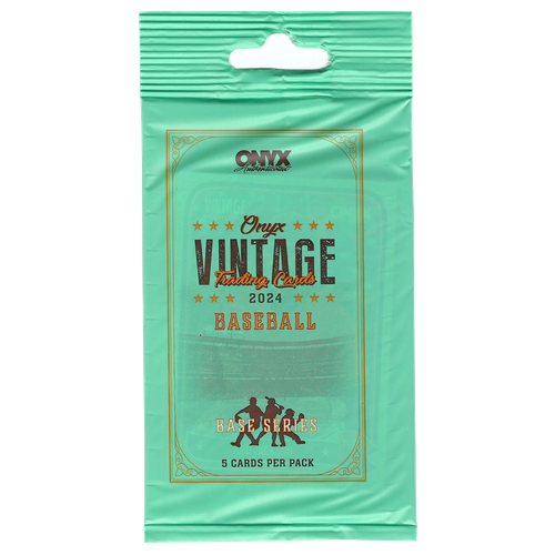Paquete de pasatiempos de béisbol serie base vintage ONYX 2024 (5 tarjetas) - Imagen 1 de 5