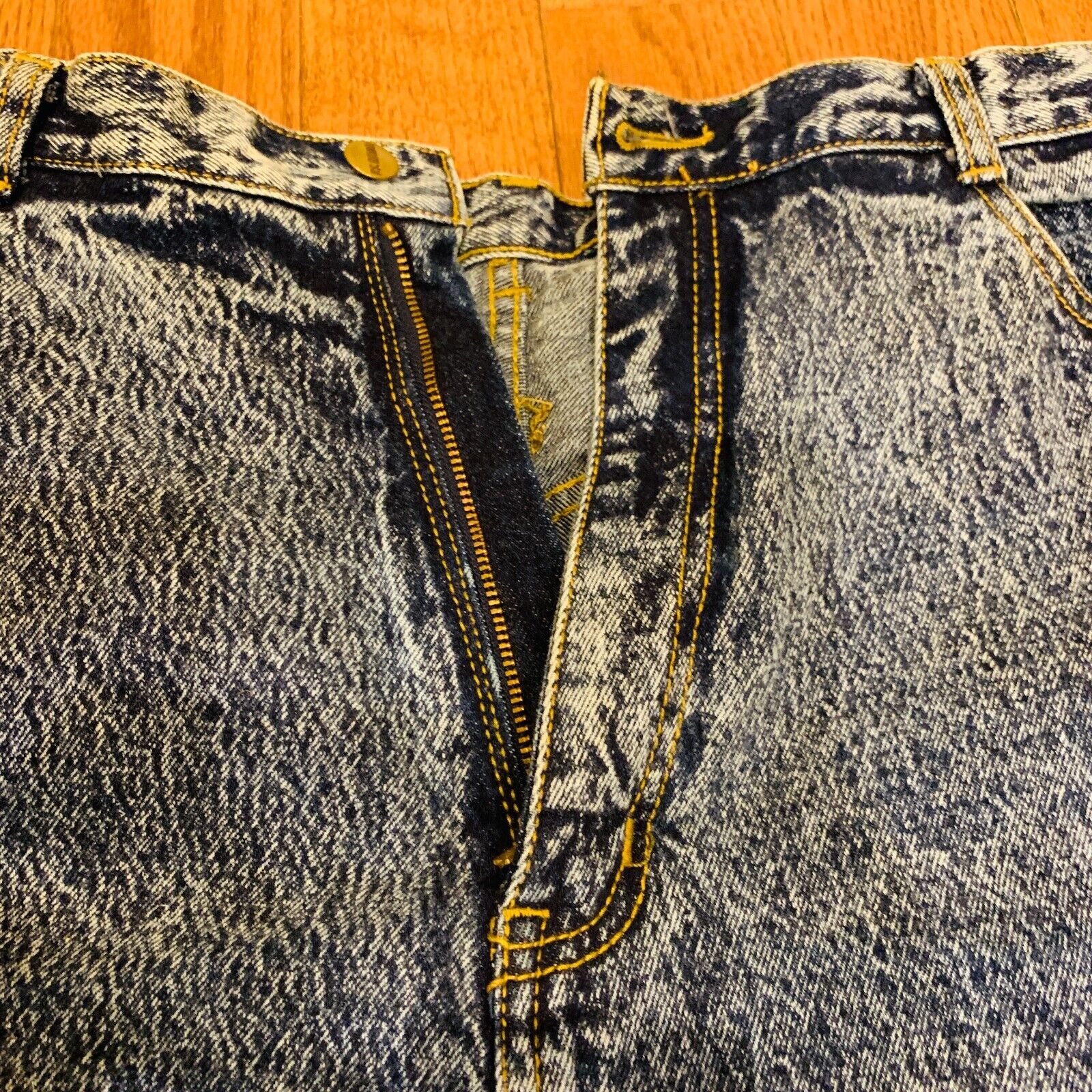 VTG PS Gitano Jeans Womens 20 Long Acid Wash Deni… - image 3