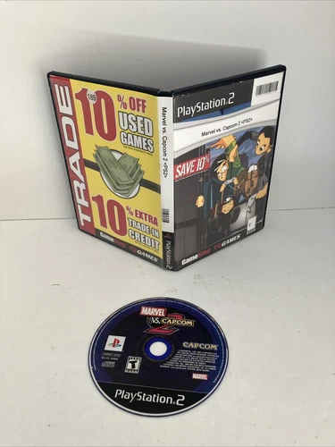 Marvel VS Capcom 2 (Sony PlayStation 2, PS2, 2002) Disc Only Tested-works-READ