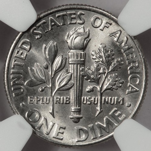 2018 NGC MS65FT Missing Obverse Clad Layer Dime Mint Error Super Rare Date - Picture 2 of 4