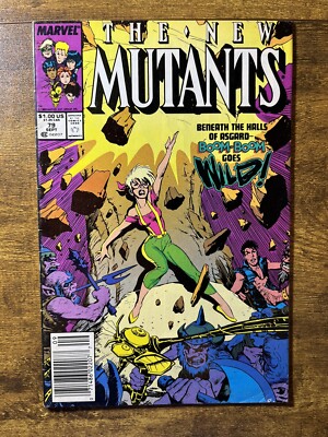 NEW MUTANTS 79 NEWSSTAND BRET BLEVINS COVER MARVEL COMICS 1989