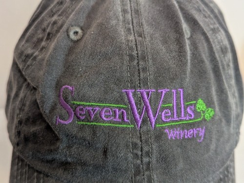 Seven Wells Vineyard & Winery Baseball Hat Cap Strap Back California, KY Vented - Picture 3 of 8