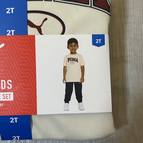 NEW Puma Toddler Boys 2PC Active Set Tshirt + Jogger size 2T,3T,4T - Picture 13 of 41