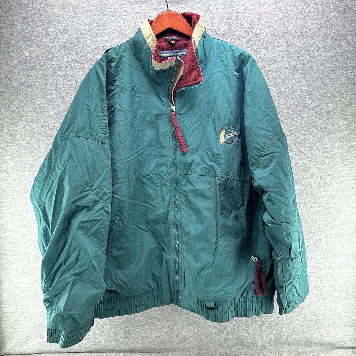 Vintage DUNBROOKE - Men's Embroidered Jacket XXL Falcon Cold
