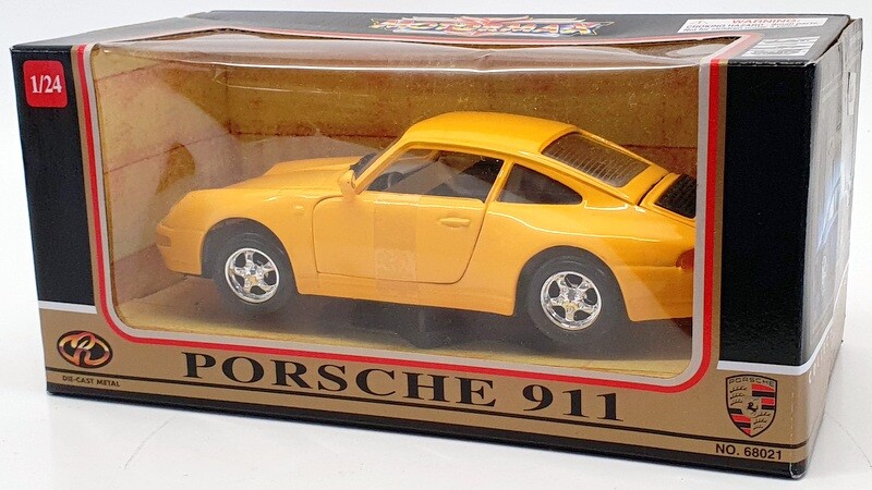 モーターマックス　　ポルシェ911 Motormax Porsche 911, Collector's Edition, Yellow, #68021, 1