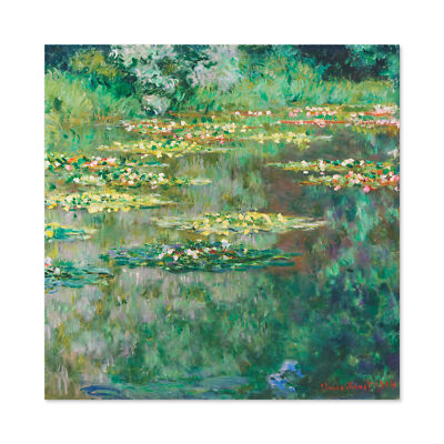 Monet Le Bassin Des Nympheas Gemälde Wandbild Leinwanddruck 24 x 24 Zoll