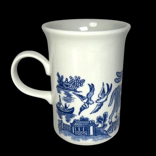 Vintage Churchill England Blue Willow Mug Coffee Tea Cup 6oz