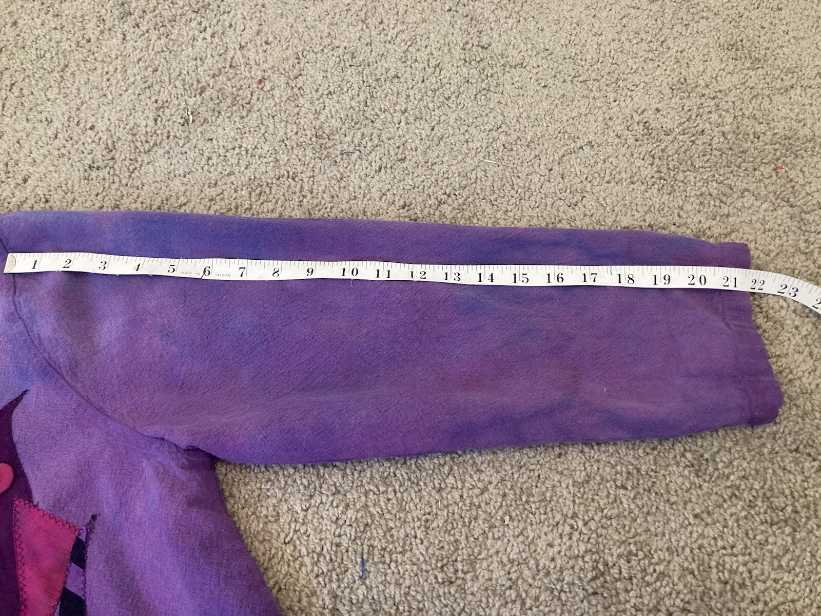 Lightweight Purple Patchwork Abstract Cotten Jack… - image 7