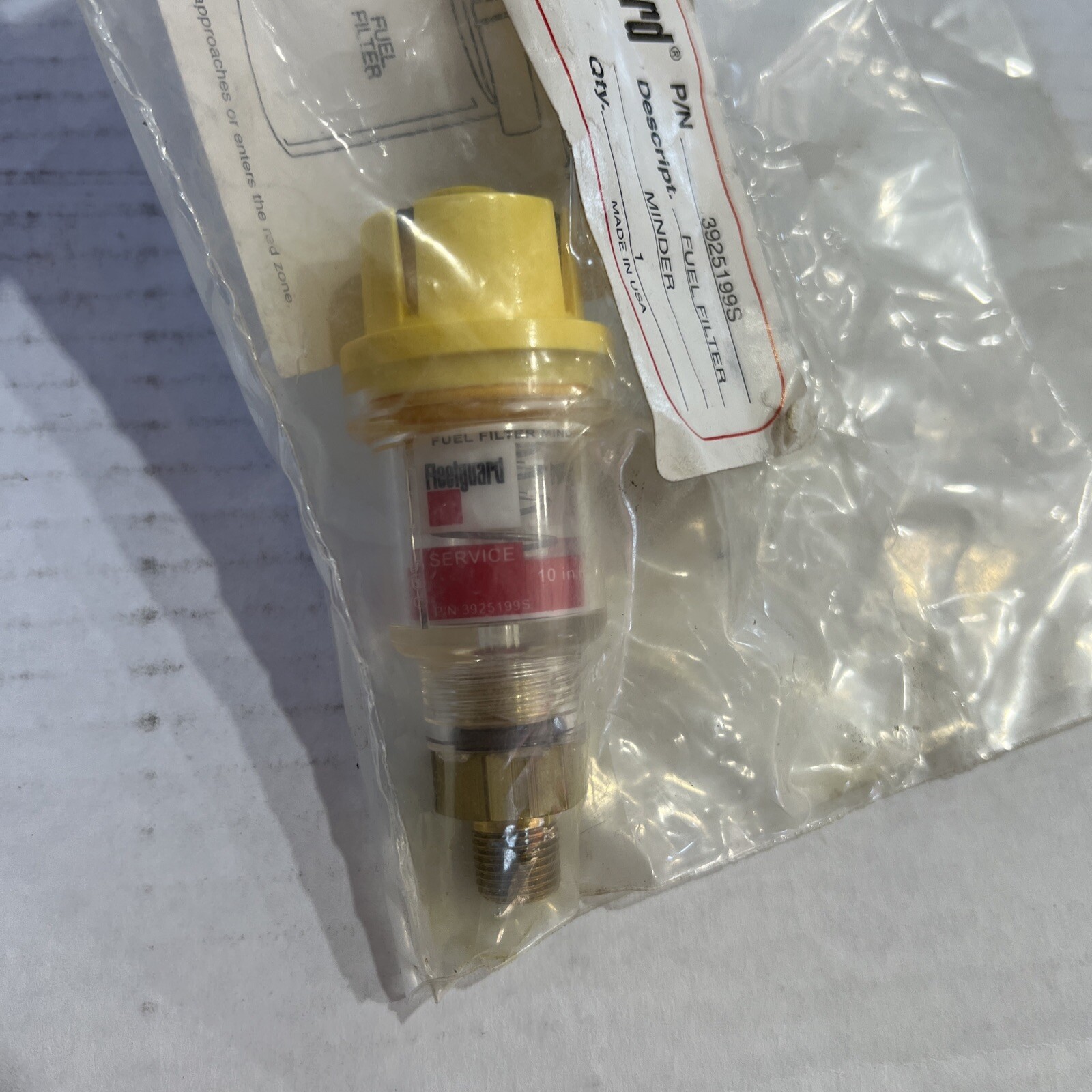 Fleetguard fuel filter minder P/N 3925199S | eBay
