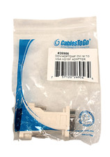 Cables To Go 26956   DDVIADPTDMF DVI M TO VGA HD 15F ADAPTER, NEW