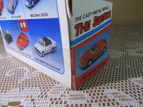 197Z Yatming 8603 Friction Toy Mercedes 500 SL Convertible Blue + Box - Picture 5 of 9